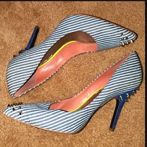 Rachel Roy Denim Spike heeled shoes